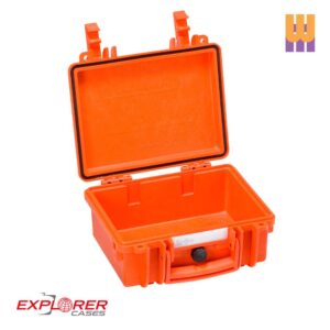 Explorer 2209 orange empty waterproof case open
